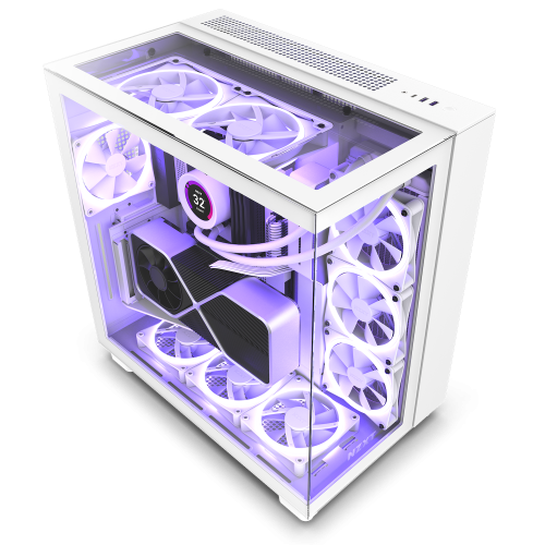 NZXT H9 Elite Midi Tower Blanco - Imagen 3