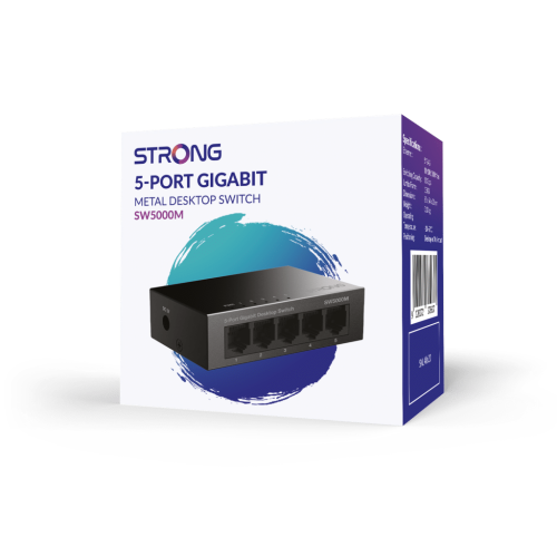 Strong SW5000M switch Gigabit Ethernet (10/100/1000) Negro - Imagen 8