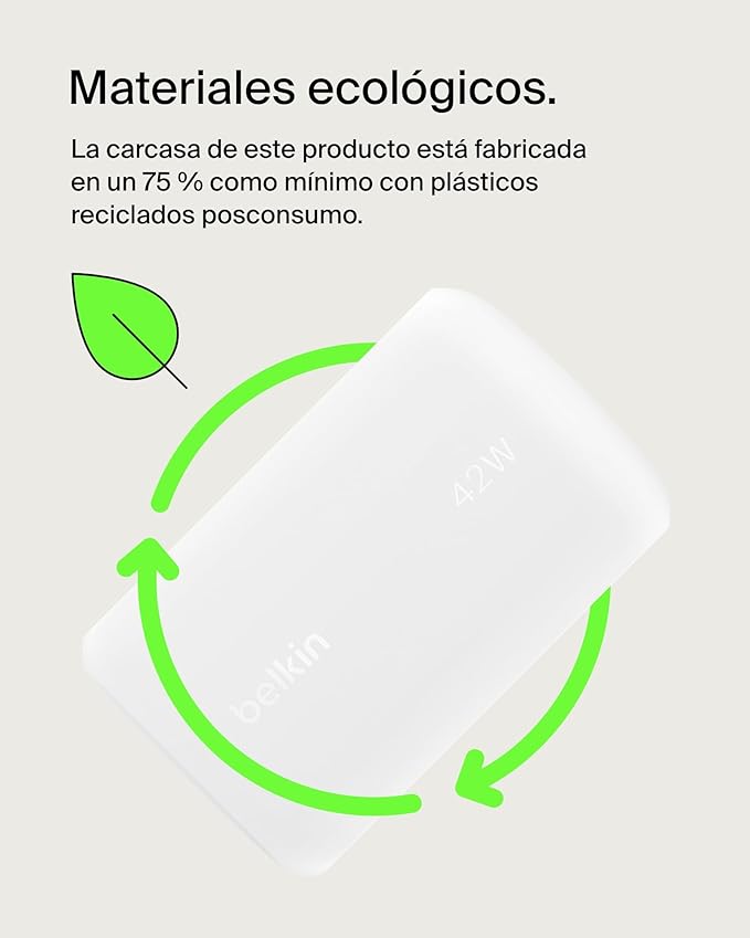 BOOSTCHARGE™ 42W - 30W USB-C PD PPS + 12W USB-A DUAL WALL CHARGE - Imagen 2