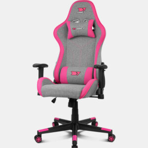 DRIFT DR90 PRO Silla para videojuegos de PC Asiento acolchado Gris, Rosa