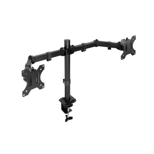 TooQ Soporte de Mesa para 2 Pantallas 17"-27", Negro - Imagen 2