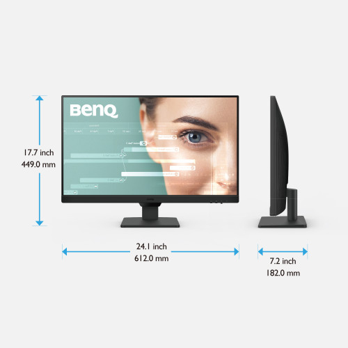 MONITOR BENQ GW2790 (9H.LLTLJ.LBE) ) 27” IPS, FHD, 100HZ, 99% SRGB, 1300:1, 2X HDMI 1X DP, ALTAVOCES, VESA, EYE CARE. - Imagen 3