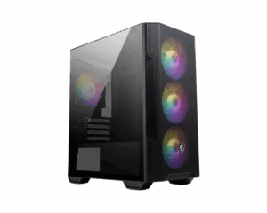 MSI MAG FORGE M100R carcasa de ordenador Midi Tower Negro, Transparente