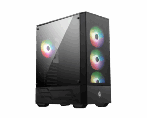 MSI MAG FORGE 112R carcasa de ordenador Midi Tower Negro, Transparente
