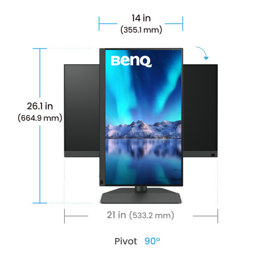 MONITOR PARA FOTOGRAFOS BENQ SW242Q 24.1” IPS,2K, 2560 X - Imagen 5