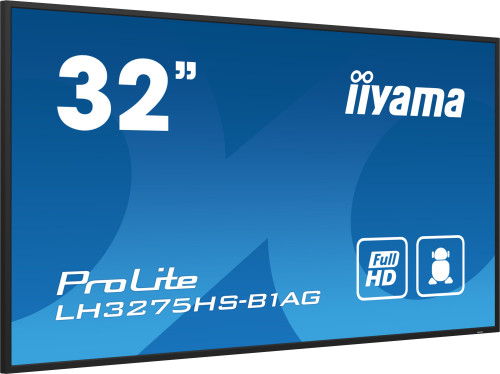 iiyama ProLite Pantalla plana para señalización digital 81,3 cm (32") LCD Wifi 500 cd / m² Full HD Negro Procesador incorporado Android 11 24/7 - Imagen 7