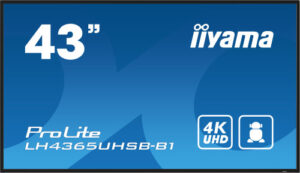 iiyama LH4365UHSB-B1 pantalla de señalización Diseño de quiosco 108 cm (42.5") LED Wifi 800 cd / m² 4K Ultra HD Negro Procesador incorporado Android 11 24/7