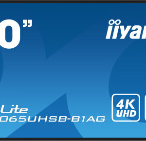 MONITOR IIYAMA 50" , UHD VA PANEL, HAZE 25%, 800CD/M, HORIZ Y VERT, SIGNAL FAILOVER, MM 2X 10W, HDMI 2X, DP, USB 2.0 X2, WIFI, LAN, MEDIA PLAY USB PORT, CONTROL LAN / RS232C, IISIGNAGE2 (CMS/DMS), E-SHARE, ANDROID 11 OS, 24/7 OPERATION, VESA (400X