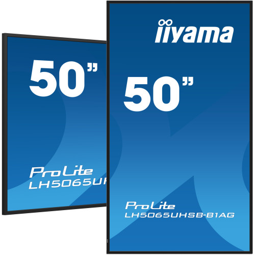 MONITOR IIYAMA 50" , UHD VA PANEL, HAZE 25%, 800CD/M, HORIZ Y VERT, SIGNAL FAILOVER, MM 2X 10W, HDMI 2X, DP, USB 2.0 X2, WIFI, LAN, MEDIA PLAY USB PORT, CONTROL LAN / RS232C, IISIGNAGE2 (CMS/DMS), E-SHARE, ANDROID 11 OS, 24/7 OPERATION, VESA (400X - Imagen 6