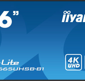 MONITOR IIYAMA 86" , UHD IPS PANEL, HAZE 1%, 800CD/M, HORIZ Y VERT, SIGNAL FAILOVER, MM 2X 10W, HDMI 2X, DP, USB 2.0 X2, WIFI, LAN, MEDIA PLAY USB PORT, CONTROL LAN / RS232C, IISIGNAGE2 (CMS/DMS), E-SHARE, ANDROID 11 OS, 24/7 OPERATION, VESA (600X