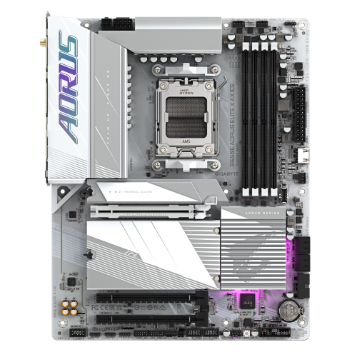 Gigabyte B650E AORUS ELITE X AX ICE placa base AMD B650 Zócalo AM5 ATX - Imagen 3