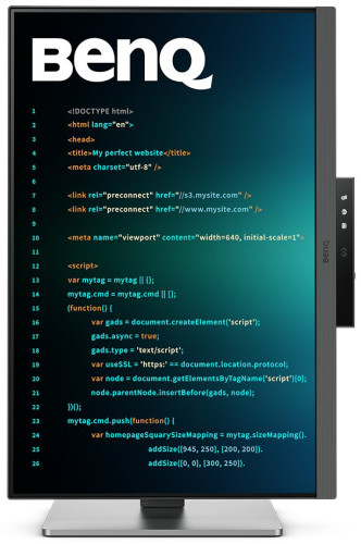 MONITOR PARA PROGRAMACION BENQ RD240Q 24.1" IPS WQXGA ,2560 - Imagen 3