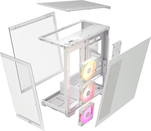 Corsair iCUE LINK 3500X RGB Midi Tower Blanco - Imagen 7