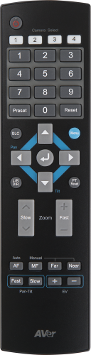 AVer 0412S510-ASR accesorio para videoconferencia Mando a distancia Negro