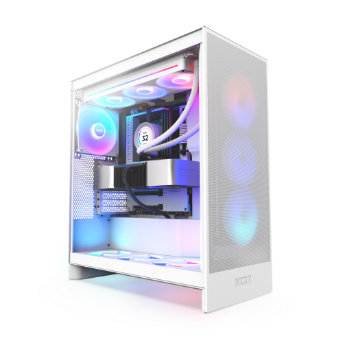 NZXT H7 Flow RGB Midi Tower Blanco - Imagen 2
