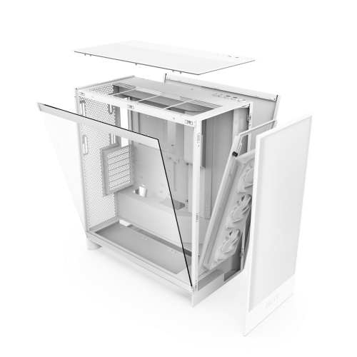 NZXT H7 Flow RGB Midi Tower Blanco - Imagen 6