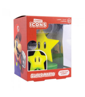 LÁMPARA ICONS ESTRELLA SUPER MARIO 12 CM PALADONE REDSTRING
