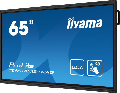 iiyama PROLITE TE6514MIS-B2AG Pantalla plana para señalización digital 165,1 cm (65") LCD Wifi 435 cd / m² 4K Ultra HD Negro Pantalla táctil Procesador incorporado Android 24/7 - Imagen 5