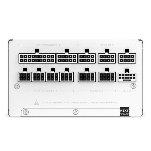 NZXT C1200 Gold unidad de fuente de alimentación 1200 W 24-pin ATX ATX Blanco - Imagen 5