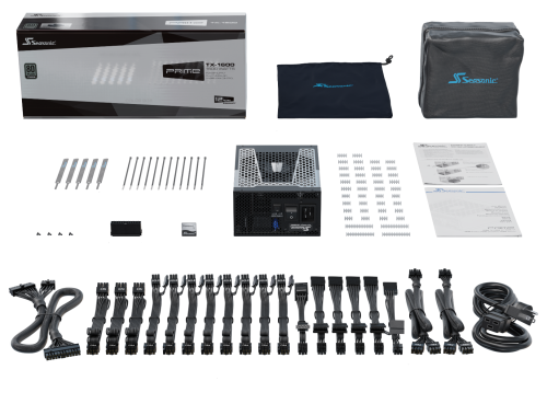 Seasonic PRIME-TX-1600 unidad de fuente de alimentación 1600 W 20+4 pin ATX ATX Negro - Imagen 7