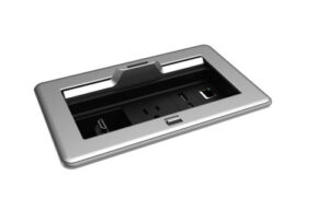 CRESTRON FLIPTOP FT2 SERIES CABLE MANAGEMENT SYSTEM, 202 SIZE, ELECTRICAL, PASS-THROUGH LID, ALLOY (FT2-202-ELEC-PTL-AL) 6511665