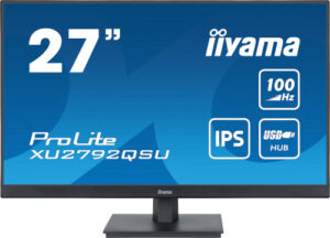 MONITOR IIYAA 27" PROLITE XU2792QSU-B6, IPS WQHD, 100HZ, 0,4MS, USB, HDMI, DISPLAYPORT, ALT 2x2W, INCLI