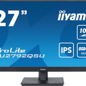MONITOR IIYAA 27" PROLITE XU2792QSU-B6, IPS WQHD, 100HZ, 0,4MS, USB, HDMI, DISPLAYPORT, ALT 2x2W, INCLI