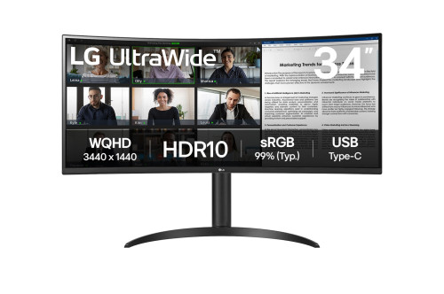 LG 34WR50QK-B pantalla para PC 86,4 cm (34") 3440 x 1440