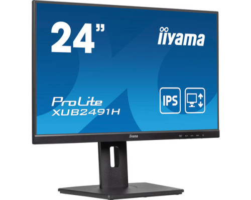 MONITOR IIYAMA 24", PANEL IPS, 100HZ, HDMI, DISPLAY PORTS. (NO ALTAVOCES). REGULABLE. - Imagen 2