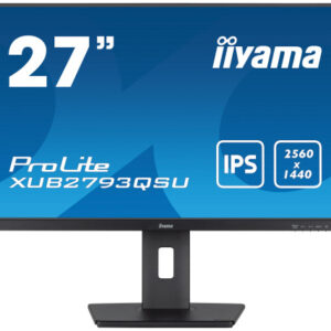 IIYAMA PANTALLA 27" IPS WQHD CON SOPORTE AJUSTABLE EN ALTURA Y FRECUENCIA DE ACTUALIZACIÓN DE 100HZ