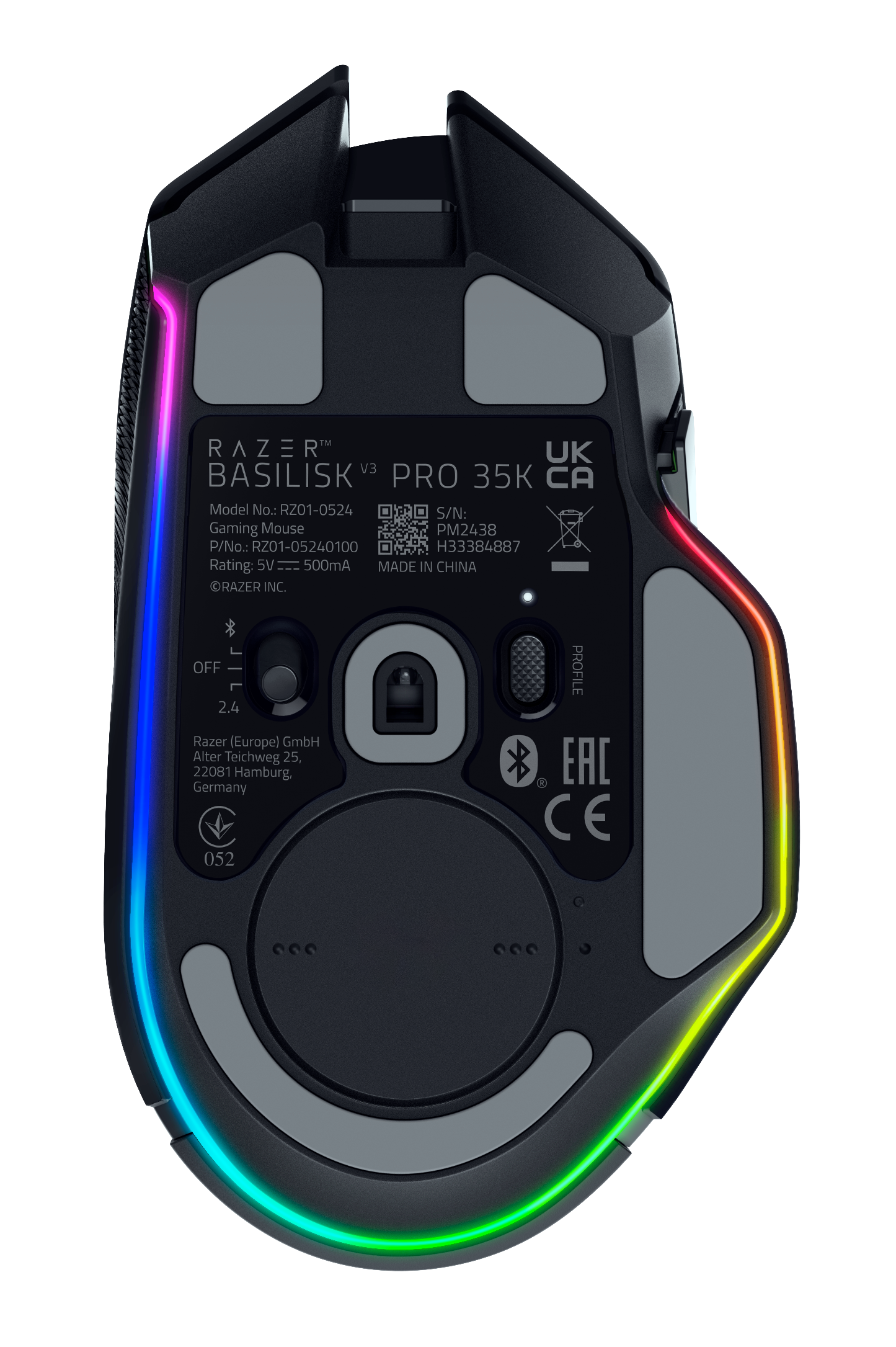 RATON RAZER BASILISK V3 PRO 35K NEGRO (RZ01-05240100-R3G1) - Imagen 6