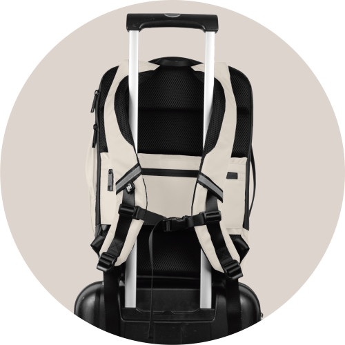 MOCHILA PARA PORTATIL 15" EXECUTIVE OXFBAG RPET BEIGE OXFROD 400191411 - Imagen 4