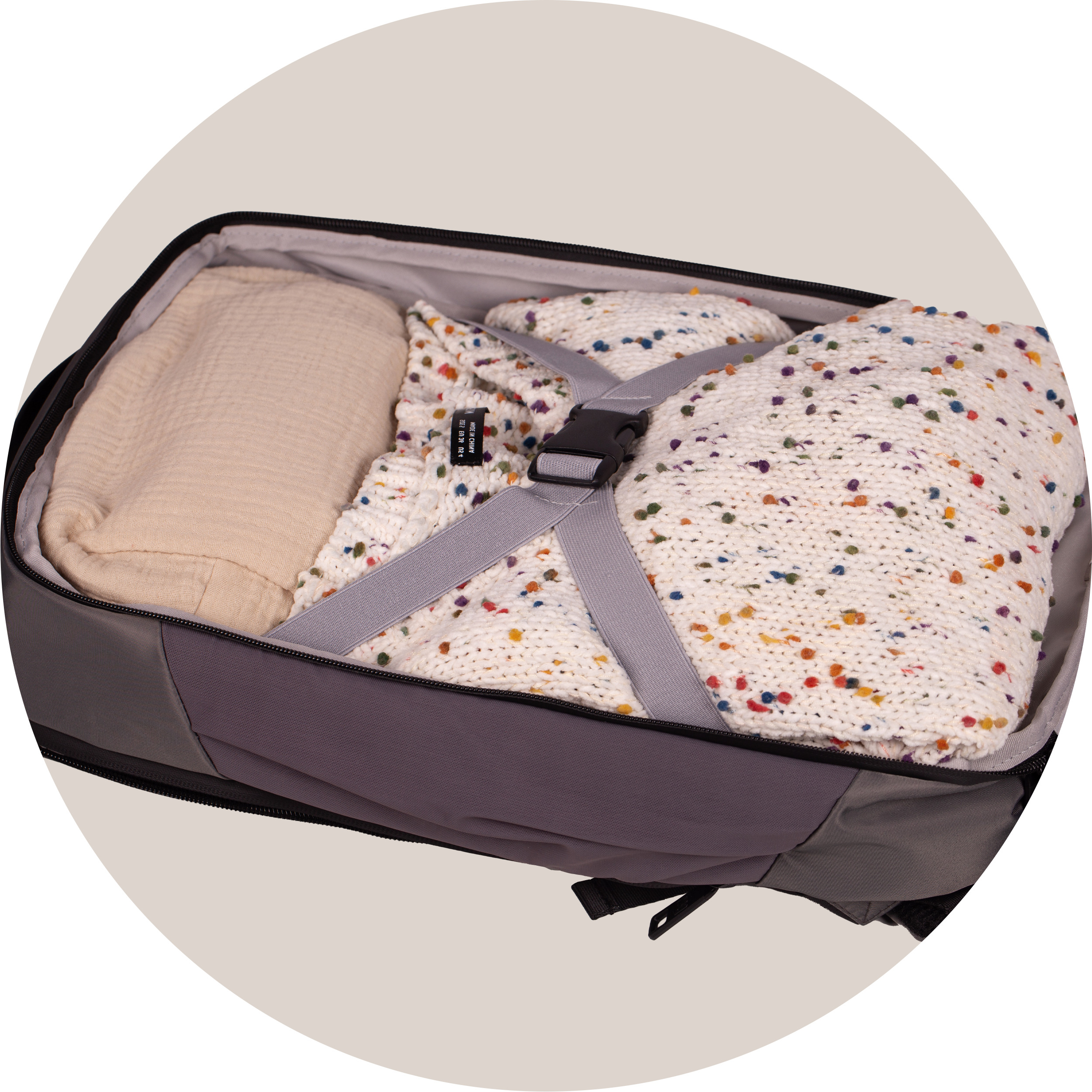 MOCHILA PARA PORTATIL 15" EXECUTIVE OXFBAG RPET GRIS OXFORD 400191412 - Imagen 6