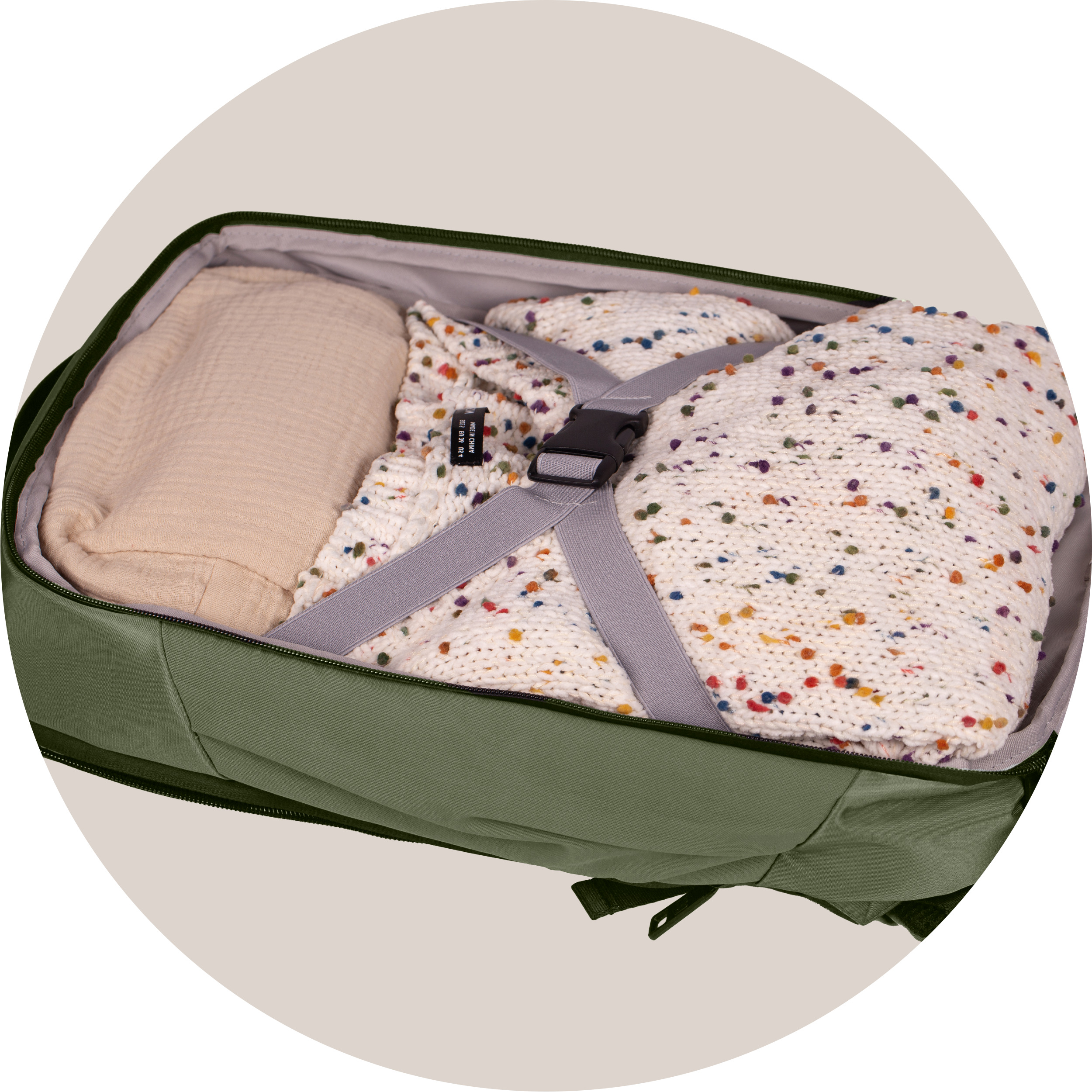 MOCHILA PARA PORTATIL 15" EXECUTIVE OXFBAG RPET CAQUI OXFORD 400191413 - Imagen 6