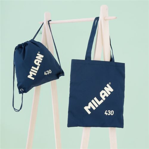BOLSA TOTE BAG SERIE 1918, AZUL MARINO MILAN 62101SNCB - Imagen 3