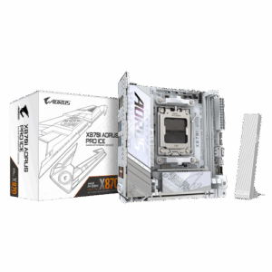 GIGABYTE X870I AORUS PRO ICE Placa base - Compatible con procesadores AMD Ryzen serie 9000, VRM de 8+2+1 fases, hasta 8400 MHz DDR5 (OC), 1xPCIe 5.0 M.2 + 1xPCIe 4.0 M.2, WI-FI 7, LAN 2,5 GbE, USB 4