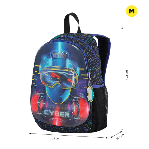 MOCHILA MORRAL METTAVERSE M TOTTO MJ04MTV002-2320-5CEM - Imagen 3