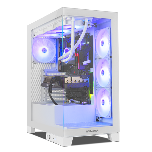 NOX Hummer Glock Midi Tower Blanco - Imagen 2