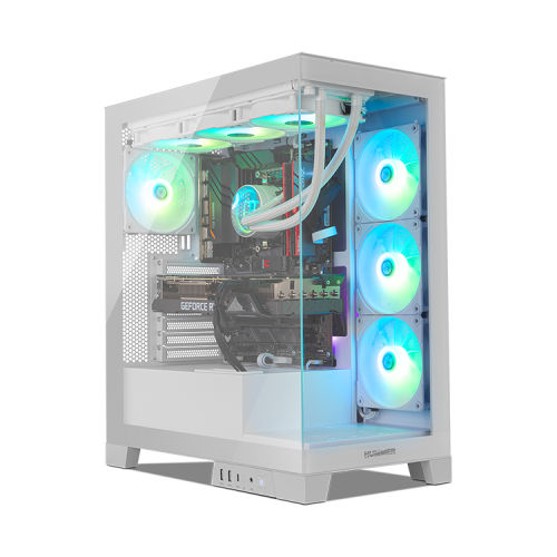 NOX Hummer Glock Midi Tower Blanco - Imagen 3
