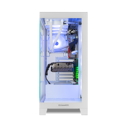 NOX Hummer Glock Midi Tower Blanco - Imagen 6