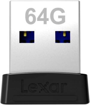 LEXAR JUMPDRIVE USB 3.1 S47 64GB BLACK PLASTIC HOUSING,
