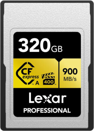LEXAR 320GB PROFESSIONAL CFEXPRESS TYPE A CARD GOLD SERIE