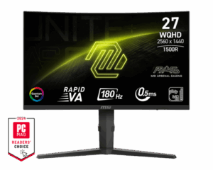 MSI MONITOR MAG 275CQRF QD E2. 27". CURVO 1500R. 2560X1440. 180HZ. NEGRO