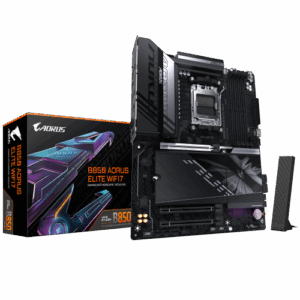 GIGABYTE B850 AORUS ELITE WIFI7 Placa Base - Procesadores AMD Ryzen Serie 9000, VRM digital de 14+2+2 fases, hasta 8200MHz DDR5 (OC), 1xPCIe 5.0 + 2xPCIe 4.0 M.2, LAN 2.5, WIFI 7, USB 3.2 Gen 2x2