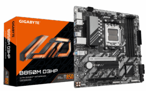 GIGABYTE B850M D3HP Placa Base - Procesadores AMD Ryzen Serie 9000, 5+2+2 fases VRM digitales, hasta 8200MHz DDR5 (OC), 1xPCIe 5.0 + 1xPCIe 4.0 M.2, LAN GbE, USB 3.2 Gen 2