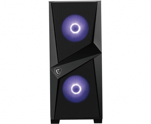 CAJA MSI MAG FORGE 100M,3x2.5"+2x3.5”,3x120MM (RGB) +1x120MM,2xUSB3.2+AUDIO+MICRO,MID-TOWER,NEGRA - Imagen 5