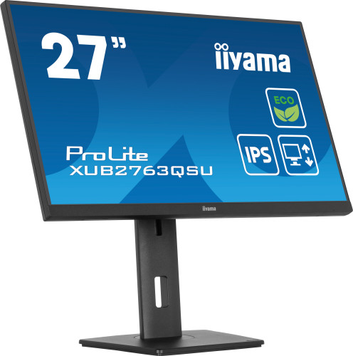 iiyama ProLite XUB2763QSU-B1 pantalla para PC 68,6 cm (27") 2560 x 1440 Pixeles Full HD LED Negro - Imagen 3
