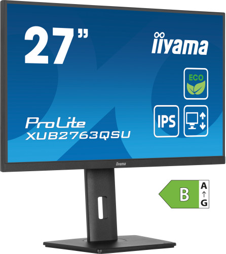 iiyama ProLite XUB2763QSU-B1 pantalla para PC 68,6 cm (27") 2560 x 1440 Pixeles Full HD LED Negro - Imagen 9