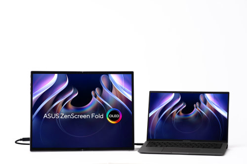 ASUS ZenScreen Fold OLED MQ17QH pantalla para PC 43,9 cm (17.3") 2560 x 1920 Pixeles Quad HD Plata - Imagen 2