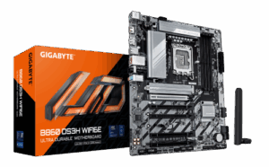 GIGABYTE B860 DS3H WIFI6E Placa base - CPUs Intel Core Ultra, VRM de 8+1+2+2 fases, hasta 9066MHz DDR5, 1xPCIe 5.0 + 1xPCIe 4.0 M.2, LAN 2,5 GbE, WIFI 6E, USB 3.2 Gen 2x2